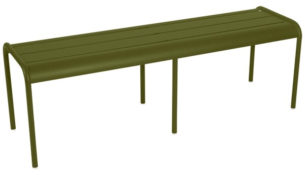 Zelená kovová lavice Fermob Luxembourg 145 cm - odstín pesto