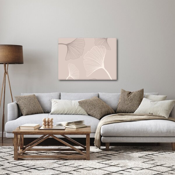 Obraz - Béžové listy N⁰6 (70x50 cm)