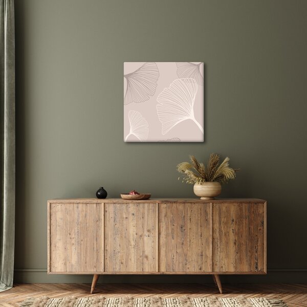 Obraz - Béžové listy N⁰6 (30x30 cm)