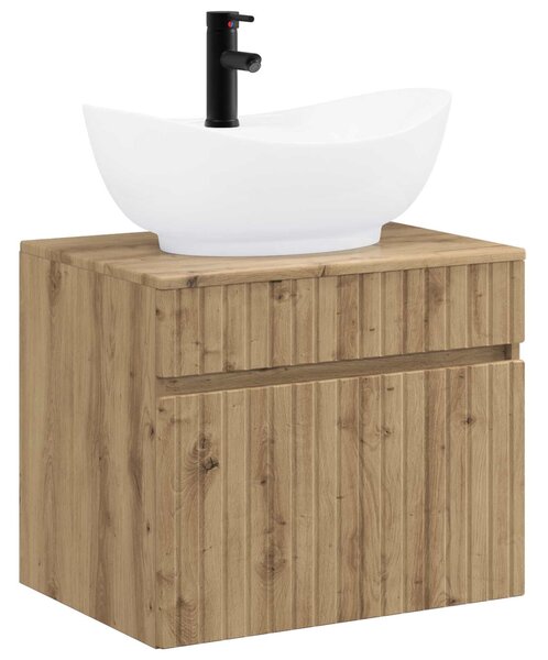 Sada koupelnového nábytku Dub artisan Kompozitní dřevo 3404319
