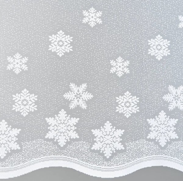 BELLATEX Záclona kusová draperie (kafe díry) Bílá 70x350 cm (výška x šířka)