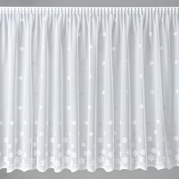 BELLATEX Záclona kusová draperie (kafe díry) Bílá 70x350 cm (výška x šířka)