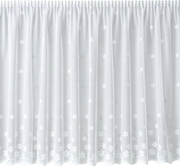 BELLATEX Záclona kusová draperie (kafe díry) Bílá 70x350 cm (výška x šířka)