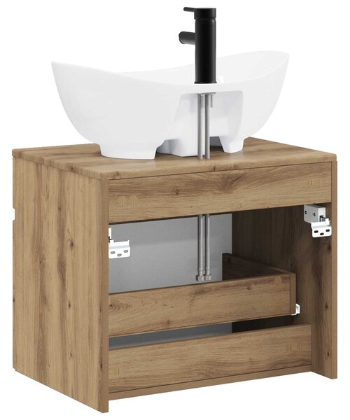 Sada koupelnového nábytku Dub artisan Kompozitní dřevo 3404319