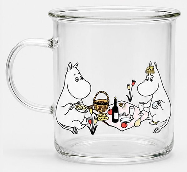 Sinsay - Skleněný hrnek s uchem The Moomins - vícebarevná