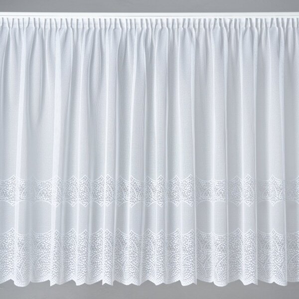 BELLATEX Záclona kusová se stuhou Bílá 250x180 cm (výška x šířka)