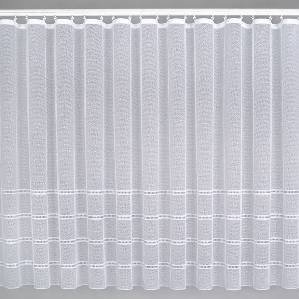 BELLATEX Záclona kusová se stuhou Bílá 150x350 cm (výška x šířka)