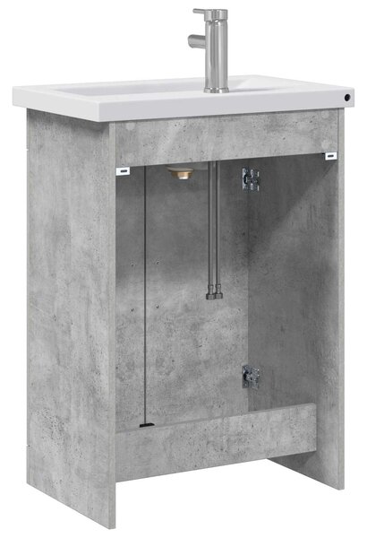 Sada koupelnového nábytku Betonově šedá 61 x 40 x 84,5 cm 3404353