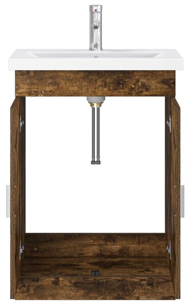 Sada koupelnového nábytku Kouřový dub 61 x 40 x 84,5 cm 3404354