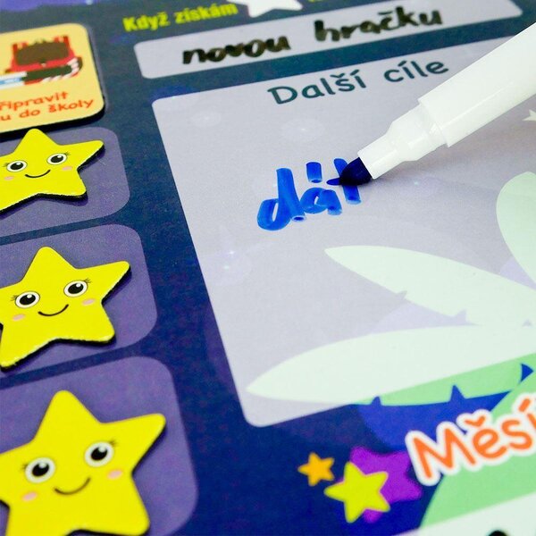 4Leaders Magnetická tabulka povinností a odměn pro děti česky