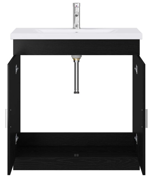 Sada koupelnového nábytku Černý dub 81 x 40 x 84,5 cm 3404359
