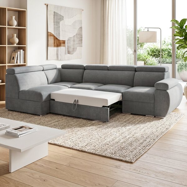Sedací souprava BASTON | 180x320 cm | rozkládací + úložný prostor | VÝBĚR TKANIN