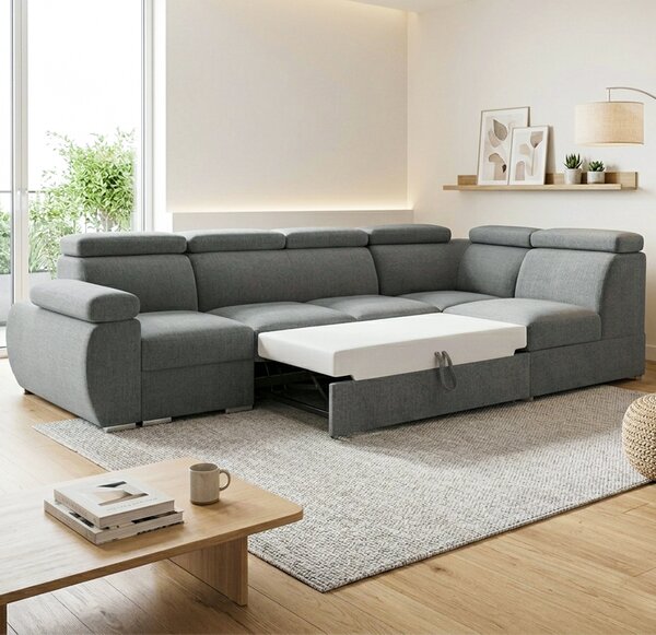 Sedací souprava BASTON | 320x165 cm | rozkládací + úložný prostor | VÝBĚR TKANIN