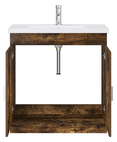Sada koupelnového nábytku Kouřový dub 81 x 40 x 84,5 cm 3404362