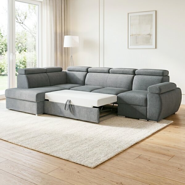 Sedací souprava BASTON | 200x320 cm | rozkládací + úložný prostor | VÝBĚR TKANIN
