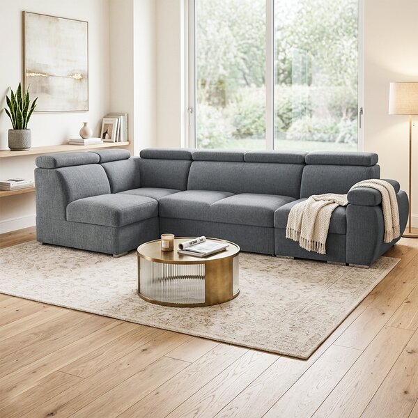 Sedací souprava BASTON | 165x320 cm | rozkládací + úložný prostor | VÝBĚR TKANIN
