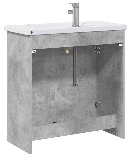Sada koupelnového nábytku Betonově šedá 81 x 40 x 84,5 cm 3404361