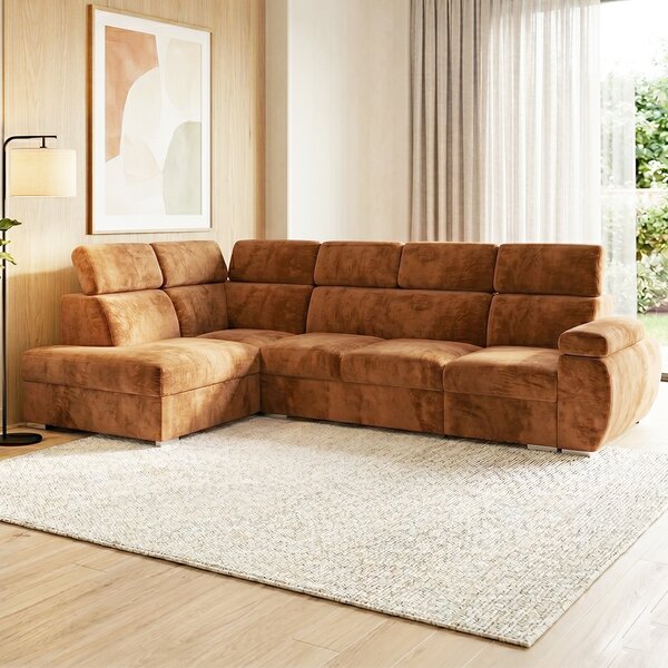Sedací souprava BASTON | 200x320 cm | rozkládací + úložný prostor | VÝBĚR TKANIN