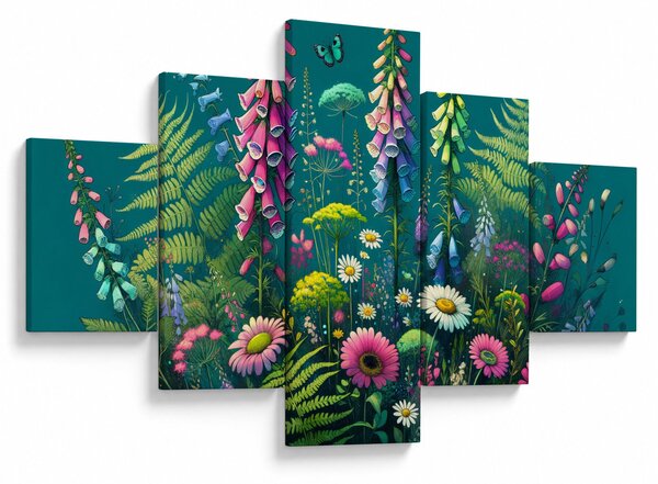 Obraz - Luční kvítí (125x70 cm)