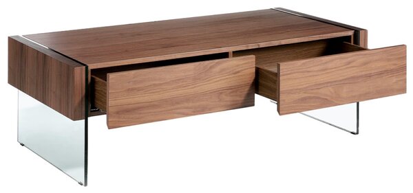 Ořechový konferenční stolek Angel Cerdá No. 2050, 127 x 59 cm