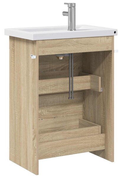 Sada koupelnového nábytku Dub sonoma 61 x 40 x 84,5 cm 3404368