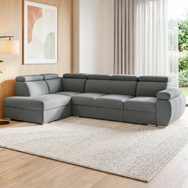 Sedací souprava BASTON | 200x320 cm | rozkládací + úložný prostor | VÝBĚR TKANIN
