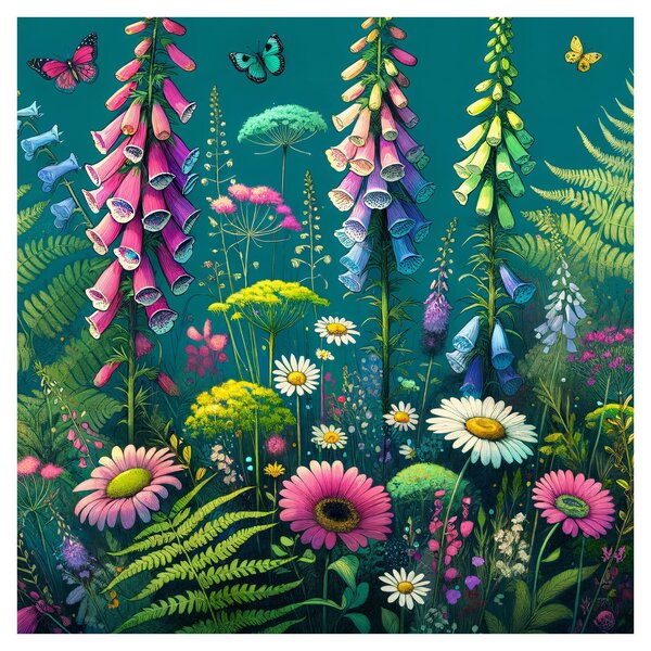 Obraz - Luční kvítí (30x30 cm)