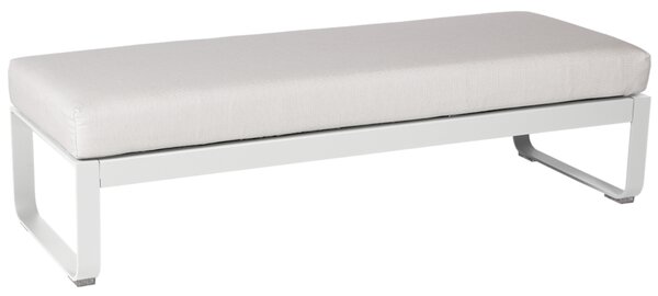 Bílá čalouněná lavice Fermob Bellevie 148 cm s bílou podnoží