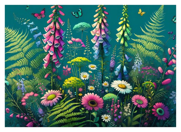 Obraz - Luční kvítí (70x50 cm)