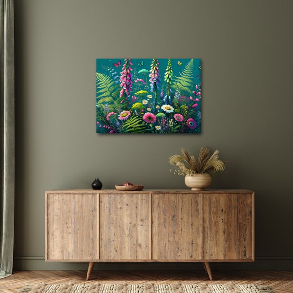 Obraz - Luční kvítí (70x50 cm)