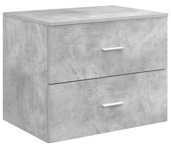Sada koupelnových skříněk 3 ks Betonově šedá 161 x 44,5 x 76 cm 3405870