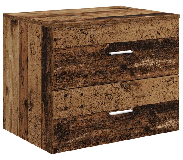 Sada koupelnových skříněk 3 ks Staré dřevo 161.5 x 44.5 x 82 cm 3405873