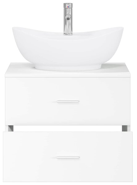 Sada koupelnového nábytku Bílá Kompozitní dřevo 3404398