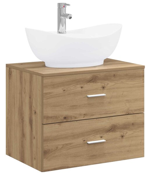 Sada koupelnového nábytku Dub artisan Kompozitní dřevo 3404405