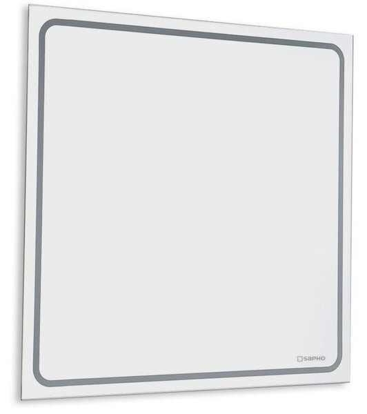 Sapho Gemini Zrcadlo 55x55 cm s LED osvětleným lemem, GM055