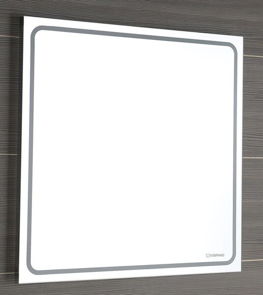 Sapho Gemini Zrcadlo 55x55 cm s LED osvětleným lemem, GM055
