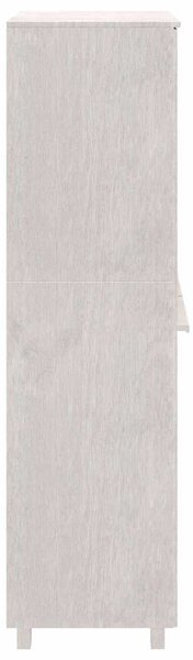 Šatní skříň HAMAR bílá 89 x 50 x 180 cm masivní borovice 340481