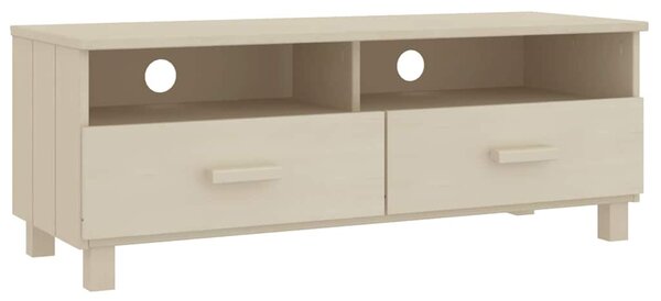 TV stolek HAMAR medově hnědý 106 x 40 x 40 cm masivní borovice 340468