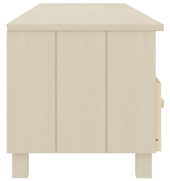 TV stolek HAMAR medově hnědý 158 x 40 x 40 cm masivní borovice 340472