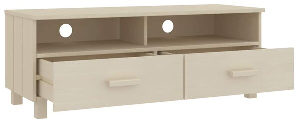 TV stolek HAMAR medově hnědý 106 x 40 x 40 cm masivní borovice 340468