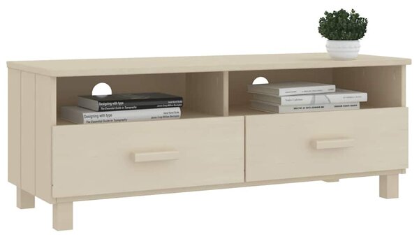 TV stolek HAMAR medově hnědý 106 x 40 x 40 cm masivní borovice 340468