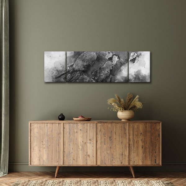 Obraz - Akvareloví papoušci (170x50 cm)