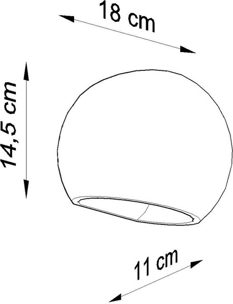 Sollux Lighting Globe nástěnné svítidlo 1x60 W bílá SL.0032