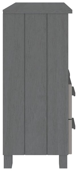 Příborník HAMAR tmavě šedý 85 x 35 x 80 cm masivní borovice 340498