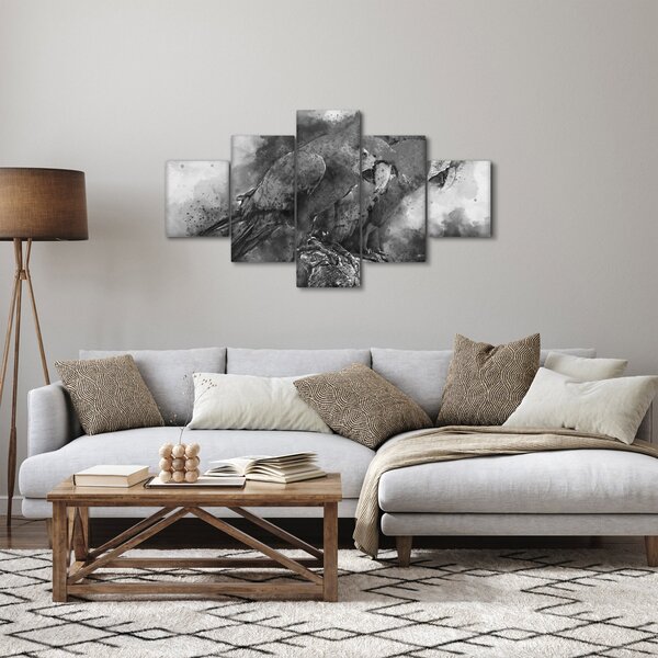Obraz - Akvareloví papoušci (125x70 cm)