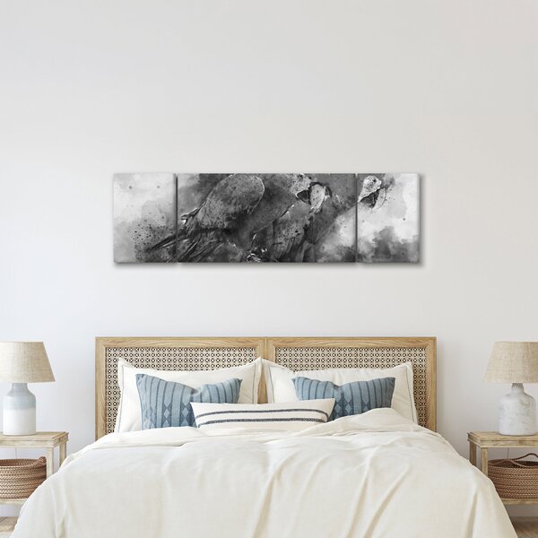 Obraz - Akvareloví papoušci (170x50 cm)