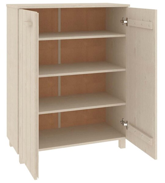 Botník HAMAR medově hnědý 85 x 40 x 108 cm masivní borovice 340516