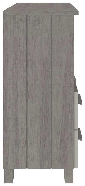 Příborník HAMAR světle šedý 85 x 35 x 80 cm masivní borovice 340499