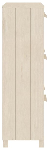 Botník HAMAR medově hnědý 59,5 x 35 x 117 cm masivní borovice 340512