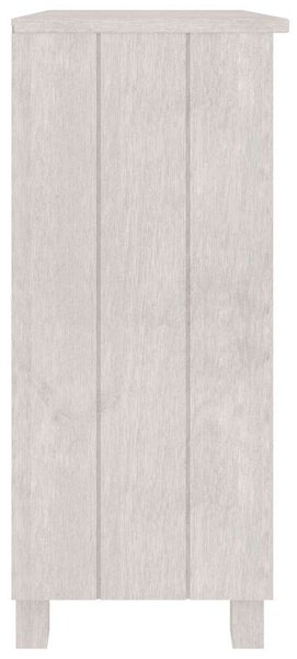 Příborník HAMAR bílý 85 x 35 x 80 cm masivní borovice 340501